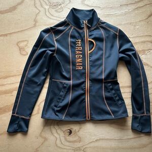 Women's Ragnar Black and Orange Jacket medium EUC
